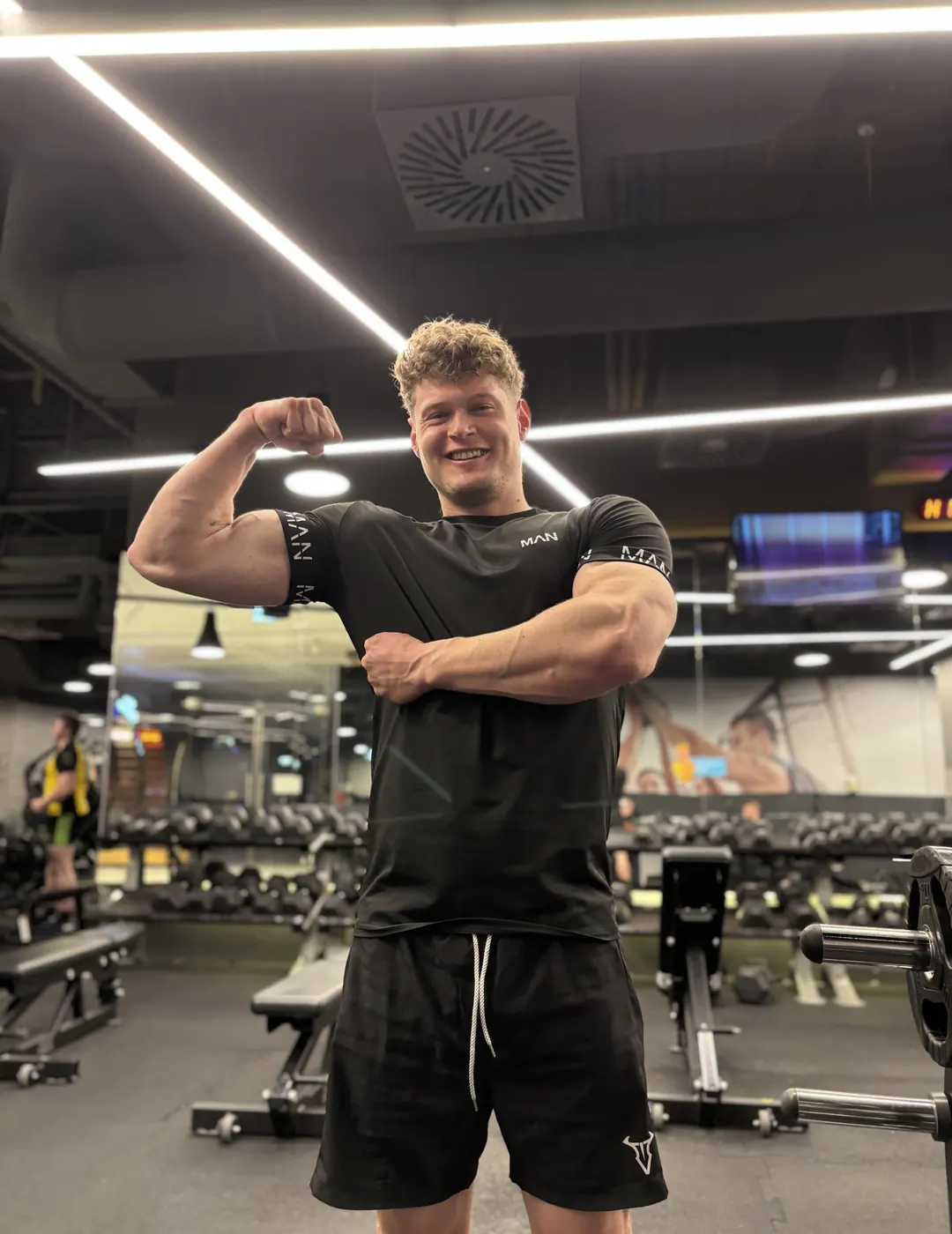 Dominik Maik w trakcie sesji treningowej